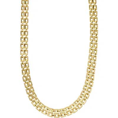 Athra Luxe The Muse Chain Link Watchband Necklace In Gold