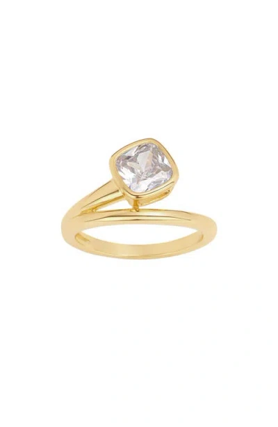 Athra Luxe The Muse Cushion Wrap Ring In Gold