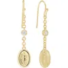 Athra Luxe Virgin Mary Drop Earrings