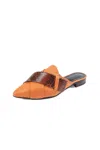 Atiana Origami Slipper In Terracotta In Brown