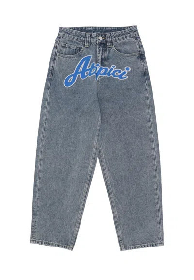 Atipici Jeans Man  Front Archscript Jeans Mid Blue
