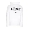 Atipici Men's Hoodie Follow Your Art Love Hoodie White In White