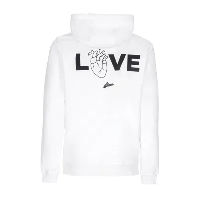 Atipici Men's Hoodie Follow Your Art Love Hoodie White