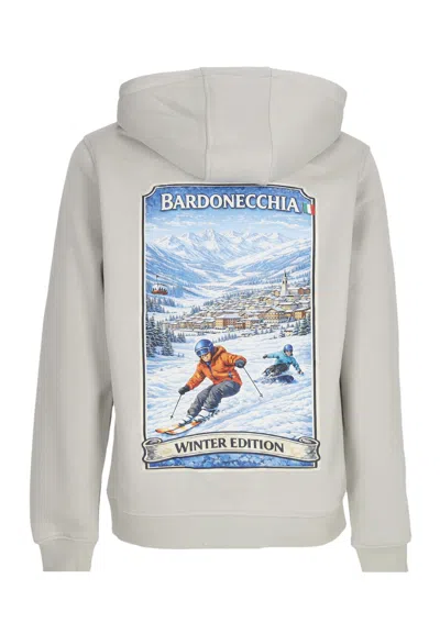 Atipici Men's Hoodie Holidays Winter Edit Bardonecchia Hoodie Light Asphalt