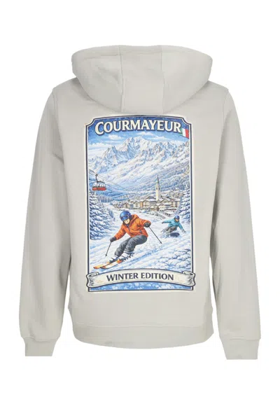 Atipici Men's Hoodie Holidays Winter Edit Courmayeur Hoodie Light Asphalt