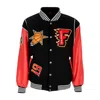 Atipici Mvp Varsity The Playoffs Flares Red Men's College Jacket In Red