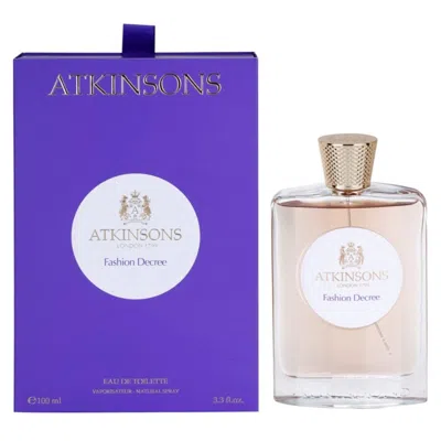 Atkinsons Ladies Fashion Decree Edt Spray 3.4 oz Fragrances 8002135116931 In Transparent