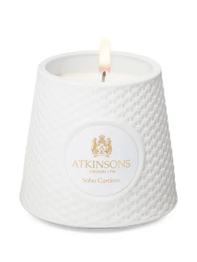 Atkinsons Soho Gardens Scented Candle In White