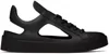 At.kollektive Black Kostas Murkudis Edition Cutout Sneakers In Black