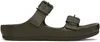 At.kollektive Khaki Natacha Ramsay Levi Edition Sandals In Dark Khaki