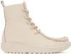 At.kollektive Off-white Joke Lace Desert Boots In Limestone