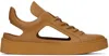 At.kollektive Tan Kostas Murkudis Edition Cutout Sneakers In Sefton Gold