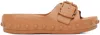 At.kollektive Tan Natacha Ramsay Levi Edition Studded One Sandal In Tan
