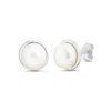 Atlanta Jewelers Supply Women's Pearl Stud Earrings In Sterling Silver In Metallic