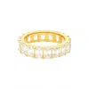 Atlanta Jewelers Supply Women's Radiant Cut Moissanite Eternity Band Ring In Gold In Gold