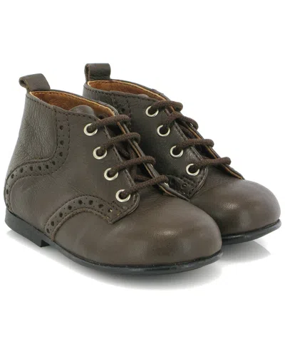 Atlanta Mocassin Kids' Atlanta Moccasin Leather Boot In Gray