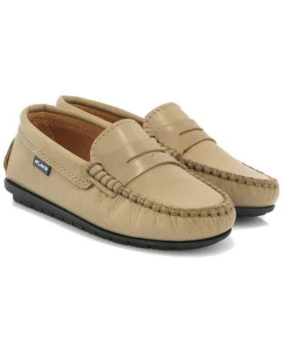 Atlanta Mocassin Kids' Atlanta Moccasin Leather Moccasin In Brown