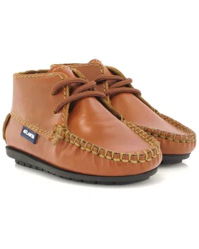 Atlanta Mocassin Kids' Atlanta Moccasin Moccasin Leather Boot In Brown