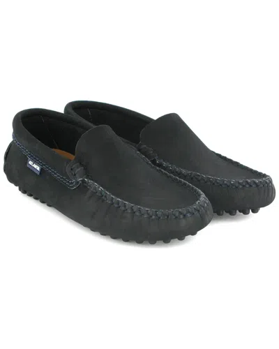 Atlanta Mocassin Atlanta Moccasin Plain Leather Driver In Blue