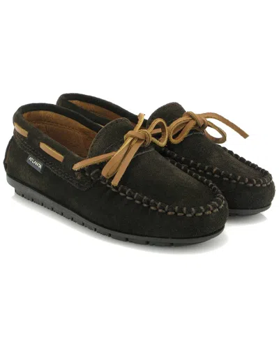Atlanta Mocassin Kids' Atlanta Moccasin Suede Moccasin In Black