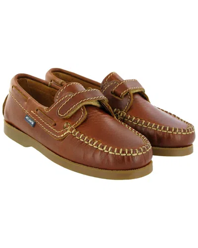 Atlanta Mocassin Leather Boat Shoe In Brown