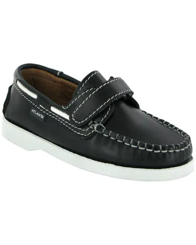 Atlanta Mocassin Leather Boat Shoe In Green