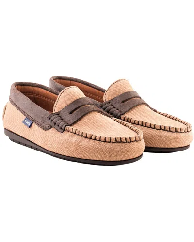 Atlanta Mocassin Leather Loafer In Animal Print