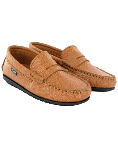 Atlanta Mocassin Leather Loafer In Brown