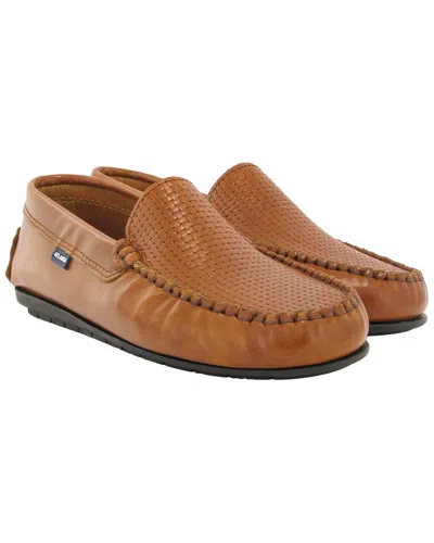 Atlanta Mocassin Leather Loafer In Brown