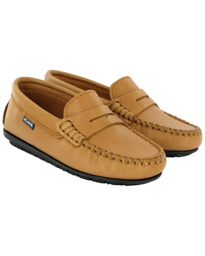 Atlanta Mocassin Leather Loafer In Brown