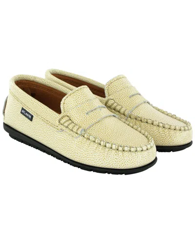 Atlanta Mocassin Leather Loafer In Green