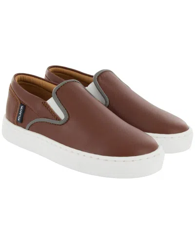 Atlanta Mocassin Leather Sneaker In Brown