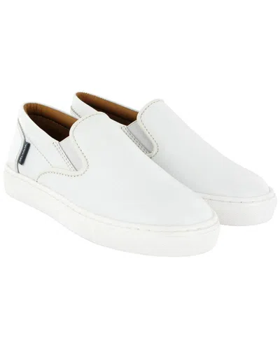 Atlanta Mocassin Kids' Leather Sneaker In White