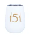 Atlantic Group Distribution Kentucky Derby 151 12oz. Stemless Wine Tumbler In White