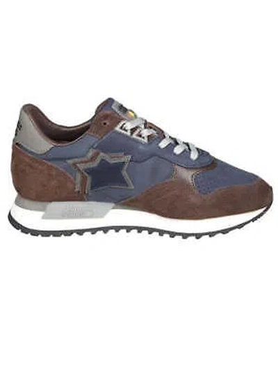 Pre-owned Atlantic Stars Low Shoes Dracoc Cnng-dr21 Trainers Textile And Suede Blue Man