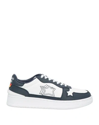 Atlantic Stars Man Sneakers Navy Blue Size 12 Soft Leather