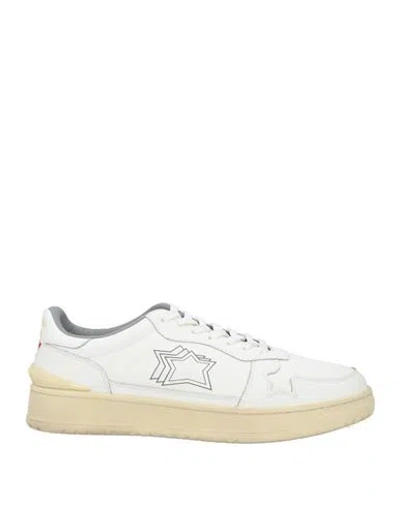 Atlantic Stars Man Sneakers White Size 9 Leather