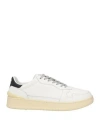 Atlantic Stars Man Sneakers White Size 9 Soft Leather In White