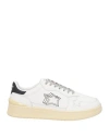 Atlantic Stars Man Sneakers White Size 13 Soft Leather In White