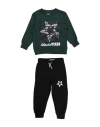 Atlantic Stars Toddler Boy Tracksuit Dark Green Size 6 Cotton In Black