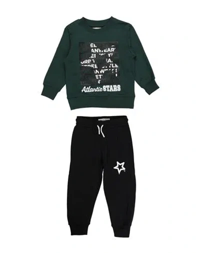Atlantic Stars Babies'  Toddler Boy Tracksuit Dark Green Size 6 Cotton In Black