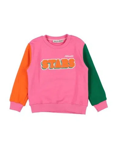 Atlantic Stars Babies'  Toddler Girl Sweatshirt Fuchsia Size 6 Cotton In Multi