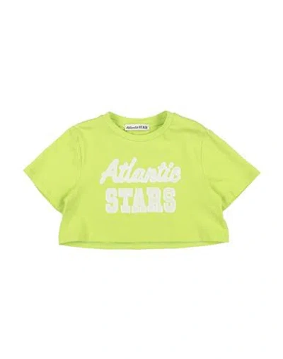 Atlantic Stars Babies'  Toddler Girl T-shirt Acid Green Size 6 Cotton