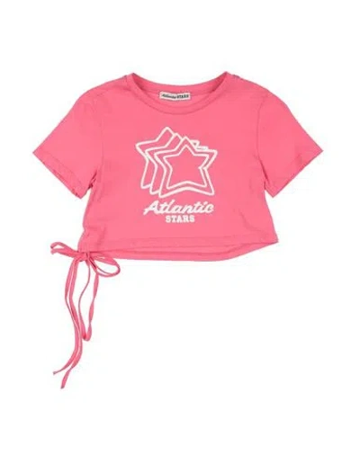Atlantic Stars Babies'  Toddler Girl T-shirt Coral Size 6 Cotton In Red