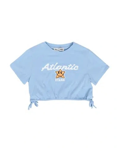 Atlantic Stars Babies'  Toddler Girl T-shirt Light Blue Size 6 Cotton