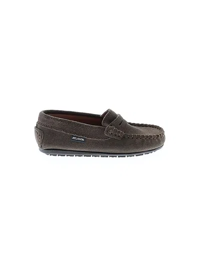 Pre-owned Atlantis Kids' Flats In Brown