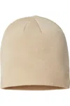 Atlantis Headwear Sustainable Beanie In Beige