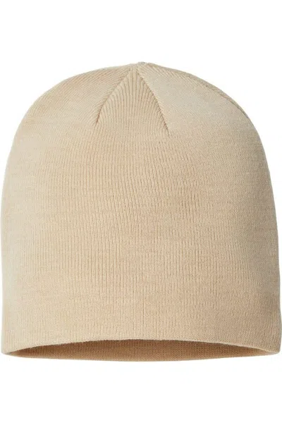 Atlantis Headwear Sustainable Beanie In Beige