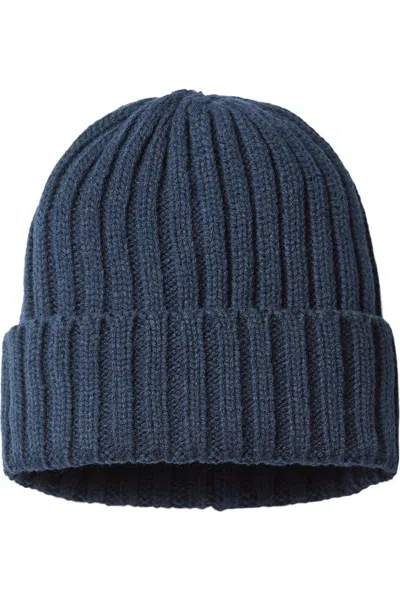 Atlantis Headwear Sustainable Cable Knit In Blue