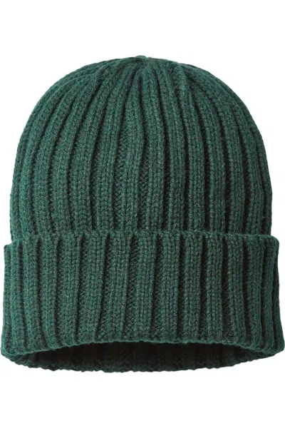 Atlantis Headwear Sustainable Cable Knit In Green